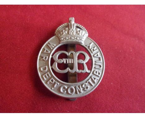 War Department Constabulary Cap Badge (White-metal), slider, EDVIII variant. K&amp;K: 2178