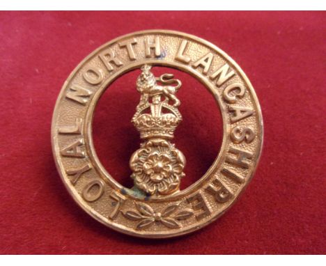 Royal North Lancaster Regiment 1902-1914 (Gilding-metal construction) K&amp;K: 403. Four lugs. With KC above the Lancastrian 