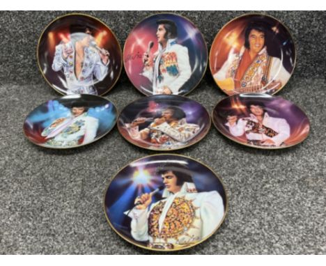 7 commemorative Elvis wall plates
