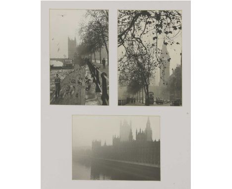 *CECIL BEATON (1904-1980), 1960, three studies of the Houses of Parliament, bromide photographic prints by Cecil Beaton, each