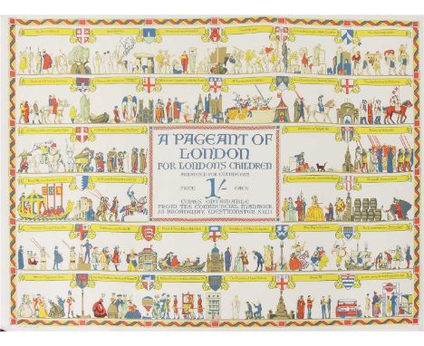 A PAGEANT OF LONDON FOR LONDON'S CHILDREN, 1926, a London Underground transport lithograph poster, designed by Elijah Albert 