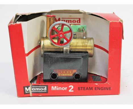A Mamod Minor 2 model steam engine. Condition - appears unused, box a little scruffy.