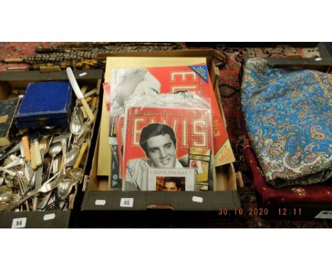 An assortment of Elvis memorabilia