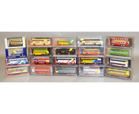20 x Corgi Original Omnibus Company diecast model buses. Boxed and E.