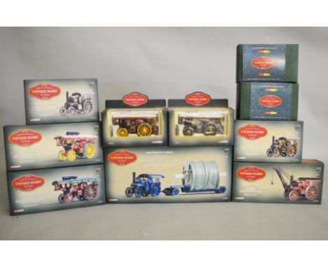 10 x Corgi Vintage Glory of Steam Fowler diecast models, including two Premium Editions. All boxed, overall appear VG.