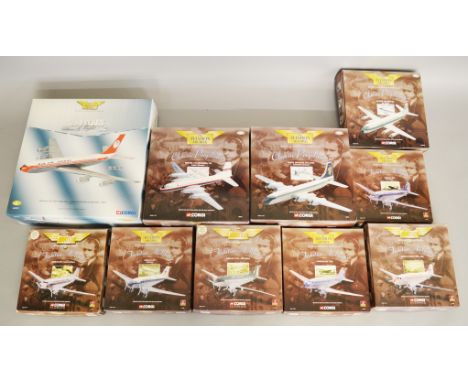 10 x Corgi Aviation Archive diecast model aircraft. Boxed, VG.