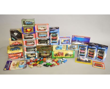 Quantity of boxed diecast models by Cararama, Lledo, etc, together with a quantity of small scale plastic models.