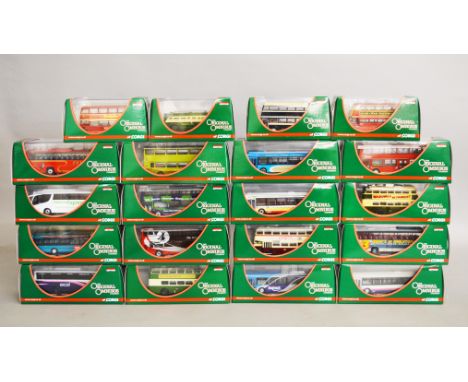 20 x Corgi Original Omnibus Company diecast model buses and coaches. Boxed and E.