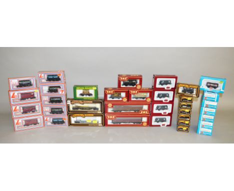 OO Gauge. Thirty five boxed items of Rolling Stock by various manufacturers including Lima, Airfix, Mainline and others, incl