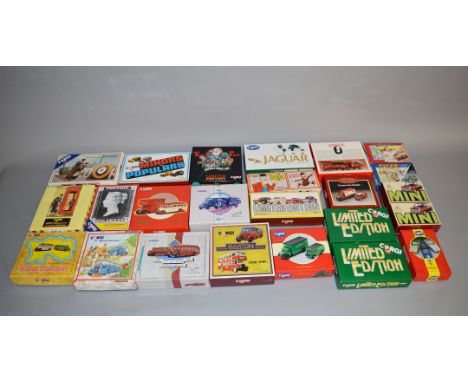 24 x Corgi diecast models, mainly gift sets, including: Minors &amp; Populars; Comic Classics; Classic Commercials; etc. Boxe