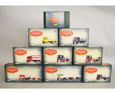 Nine Corgi Vintage Glory of Steam Sentinel diecast models, including one Premium Edition. VG, boxed. (9)