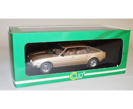 Cult Scale Models CML006-1 Rover 3500 Sd1 Series 1 Midas Gold 1:18 scale diecast model car. E in VG box.