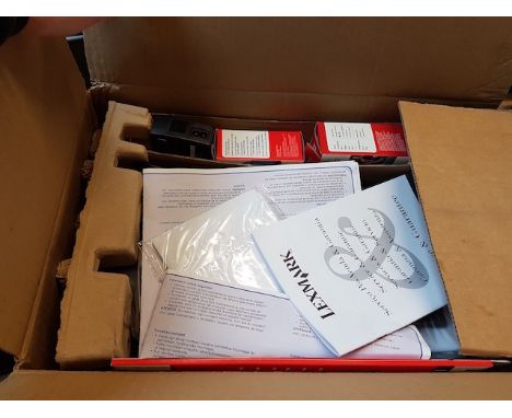 A LEXMARK PRINTER, SPEAKER AMD CABLES AND A CCTV MONITOR
