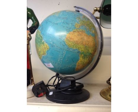PLASTIC GLOBE 36CM     J5