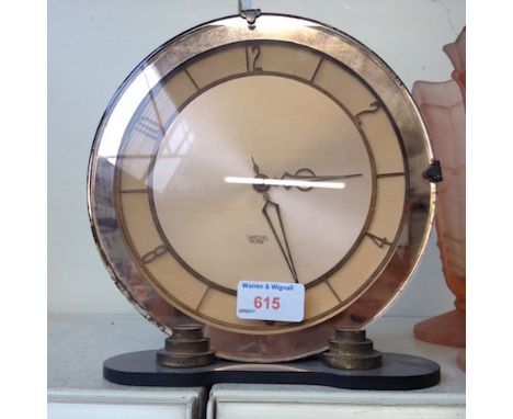 SMITHS ELECTRIC ART DECO CLOCK H23CM    E5