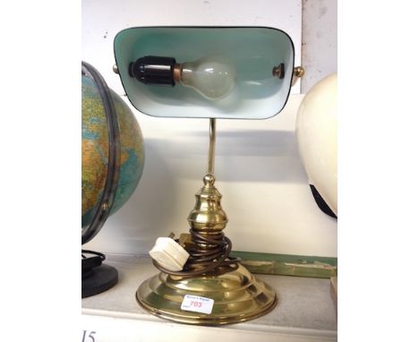 BRASS DESK LAMP. H39CM        J5