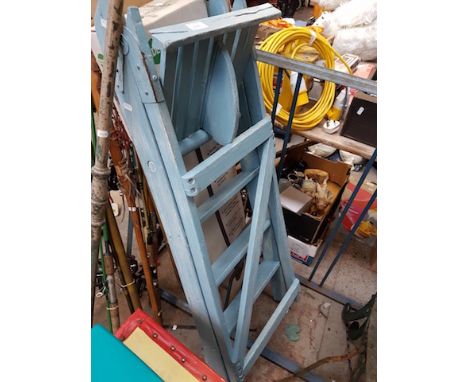 PAINTED WOODEN STEP LADDERS