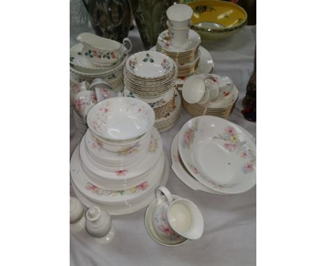 A 'Queen Ann Poppies' dinner and tea service; a similar 'Richmond' service; a Mayfair part service 
