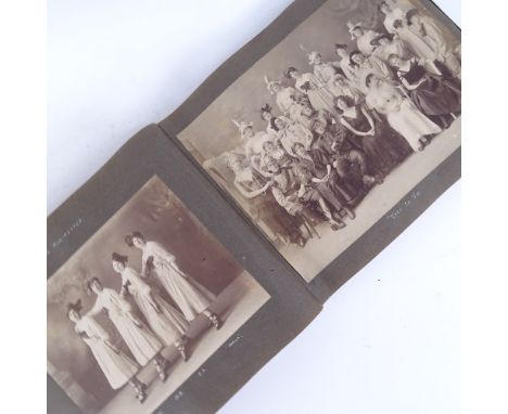 An early 20th century First War Period Indian Army photograph album, scenes include Bombay Harbour, group Regiment photograph