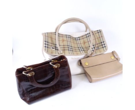 Various luxury bags, including Burberry's Fragrance, Russell &amp; Bromley handbag, and Didier Lamarthe shoulder bag (3) 