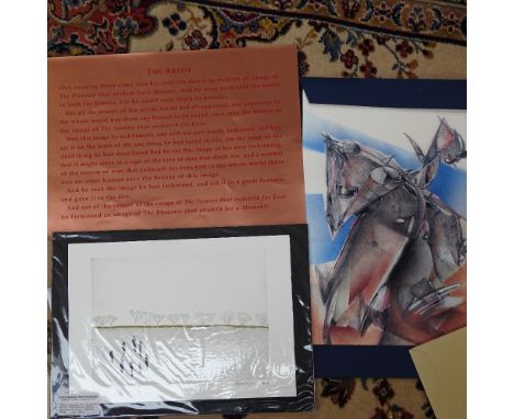 Sossio Mosca, a limited edition lithograph, Knight, 37/40, signed by the artist and authenticated verso 