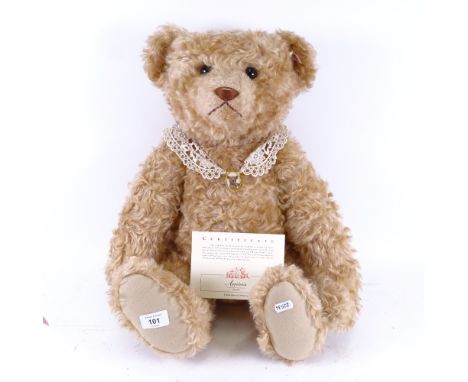 A limited edition Steiff Appolonia toy teddy bear, from an edition of 1,500 pieces, height 50cm, with certificate 