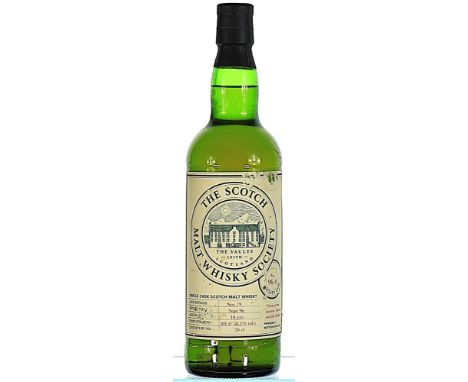 Scotch Malt Whisky Society, Glendronach 16YO 1x70cl  Abv: 58.1%, distilled 1979, bottled 1996.Cask Number: 96.6 Cask Name: 'S