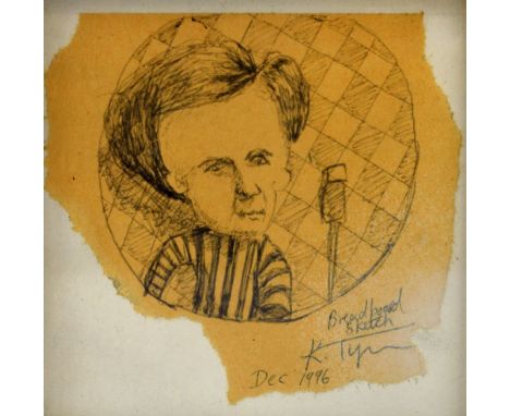 § Keith Tyson (British., b.1969) Turner prize winner 2002, Biro sketch  titled Breadboard Sketch signed and dated 1996 8cm x 