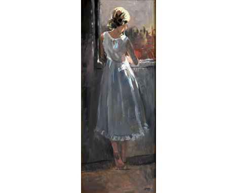 § Sherree Valentine Daines (British, b.1959), 'Bunty', mixed media, bears personal inscription verso,  painted from a sketch 