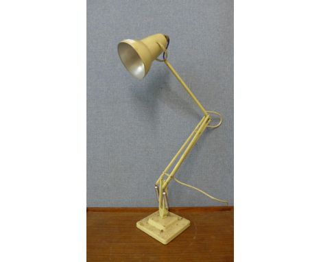 A Herbert &amp; Terry &amp; Sons Ltd. cream metal anglepoise desk lamp 