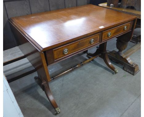 A Regency style mahogany sofa table 