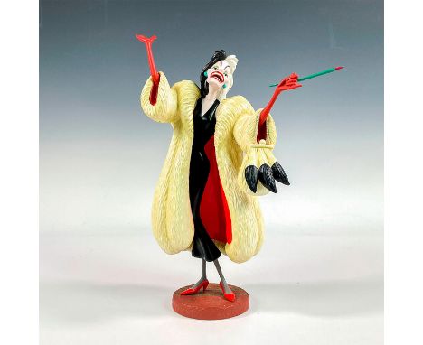 Porcelain figure with matte finish. Walt Disney Collectors Society 1995 Members Only Sculpture. Depicts the villain from the 