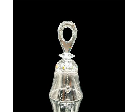 Part of the "Exquisite Accents" theme group. A clear bell adorn with rainbow colored crystals. Swarovski mark. This item has 