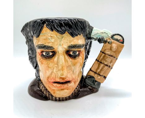 Black, brown, and grey coloration. The Frankenstein character first appeared in a 19th century book written by Mary Shelley. 