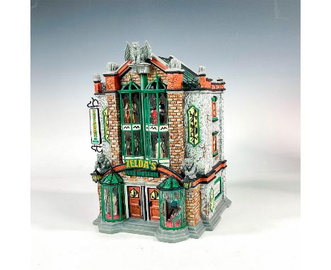This figure depicts Zelda's Wax Museum, a spooky and atmospheric museum setting. The wax figures within the museum are illumi