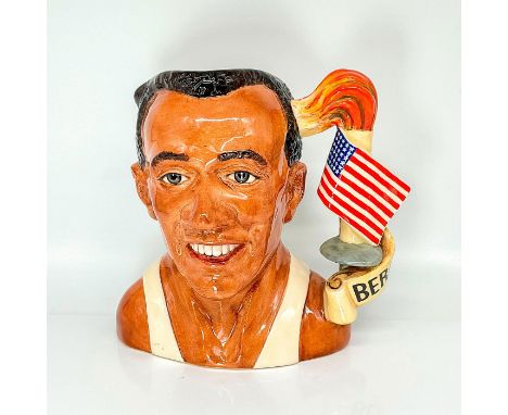 Signed and marked Sample 3. Black, brown, and white coloration. With American Flag, Olympic torch, and Berlin 1936 handle. Th