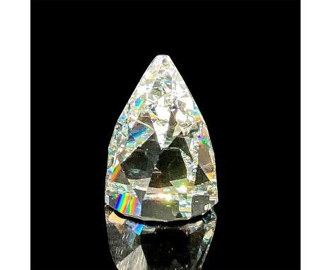 A clear figure made to resemble Sugar Loaf Mountain in Rio de Janeiro. Swarovski mark. This item has its original box: 4"W x 