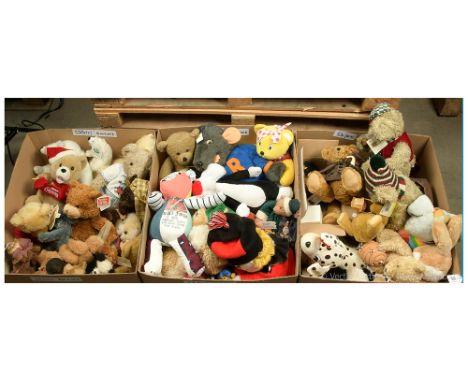 Large collection of plush teddy bears including: Great British Bear Company William The Royal Engagement teddy bear, comes wi