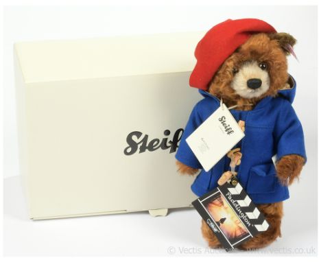 Steiff Danbury Mint Paddington The Movie Edition teddy bear, white tag 664656, LE 5000, chestnut mohair, with clapper board, 