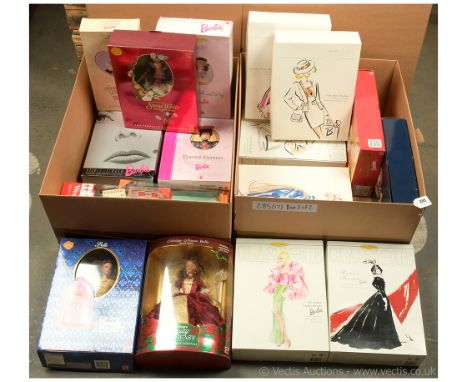 Mattel Barbie dolls x seventeen including: The Ralph Lauren Barbie doll, #15950; City Style Barbie, #10149; Benefit Ball Barb