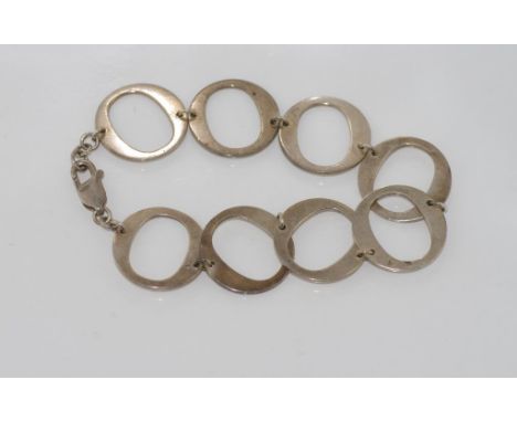 Vintage silver Oroton "O" bracelet