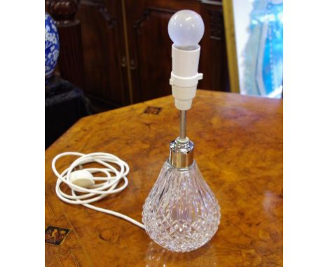 Waterford Crystal electric lamp base H34cm approx