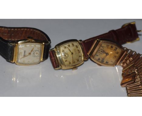 Two vintage Gruen watches and a Jewelex watch