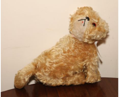 Vintage golden hair puppy toy 