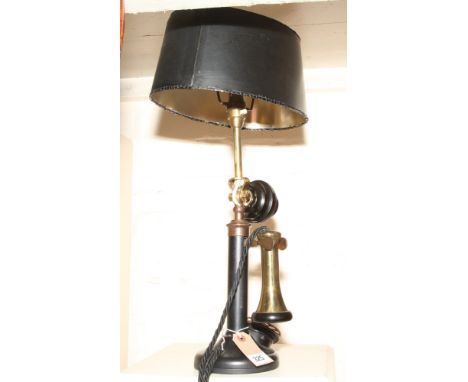 Old fashioned telephone lamp 