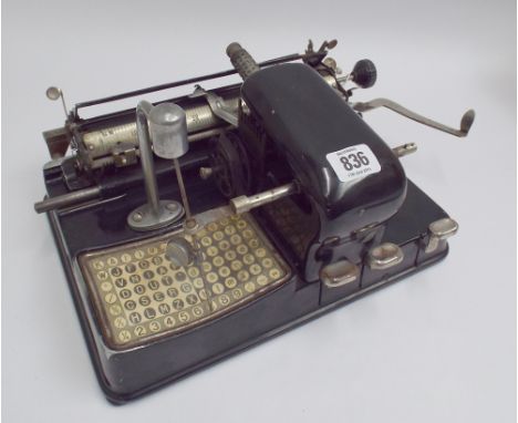 Early type setting style typewriter 