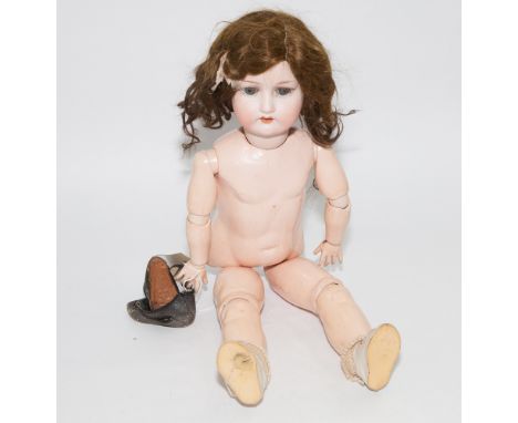 Heubach Koppelsdorf bisque headed doll with articulated composition body and limbs - 51 cm long 