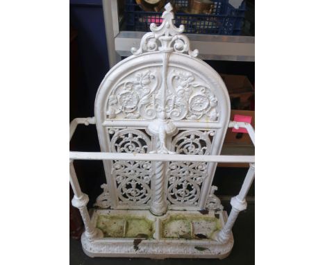 A Victorian cast iron stick stand in manner of Coalbrookdale