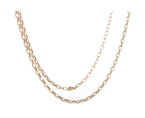 BELCHER CHAIN in nine carat goldQty: 8.5g gross98.5cm