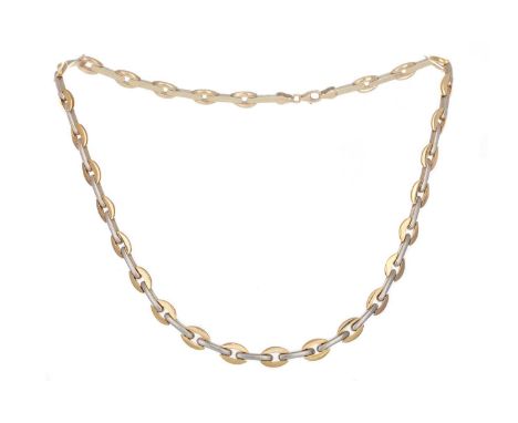 BICOLOUR GOLD CHAIN in nine carat goldQty: 17.3g